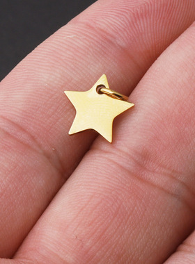 diy镜面五角星饰品配件吊坠