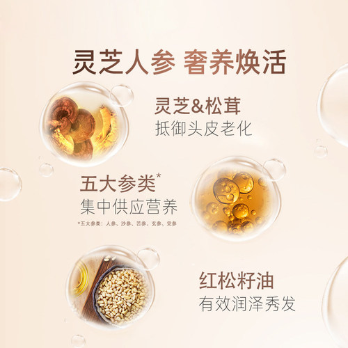韩国黑吕洗发水护发素防断发柔顺清洁人参滋养保湿男士女吕洗头膏 - 图2
