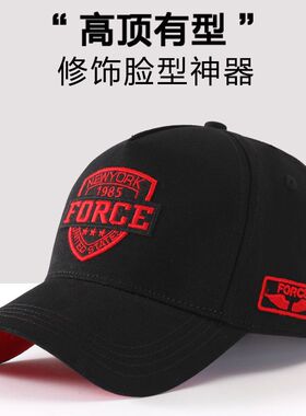 大脸帽子男高顶大头围棒球帽夏季大码鸭舌帽男士潮新款头大适合的