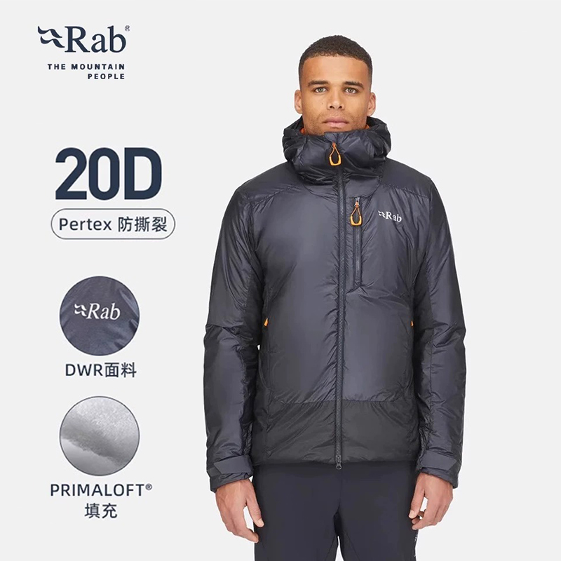 RAB睿坡Generator Alpine男士户外保暖超轻便携棉服防泼水QIO-84-图0