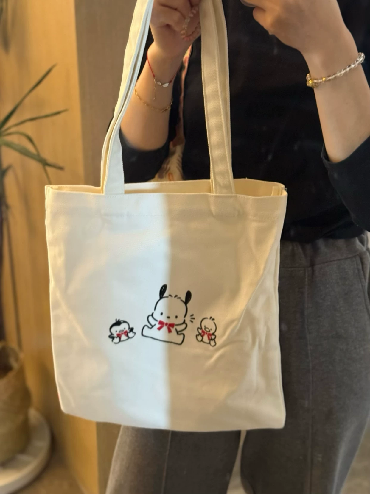 Коллекция японских мультфильмов и анимации, такие как сумки-канвы с собакой Пача, могут иметь небольшие дефекты