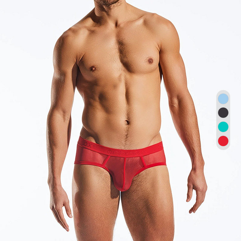 COCKSOX 性感细纱网透视男士三角内裤高弹透气U凸立体大囊袋 CX76,淘宝优惠券,粉丝福利购,淘宝优惠卷