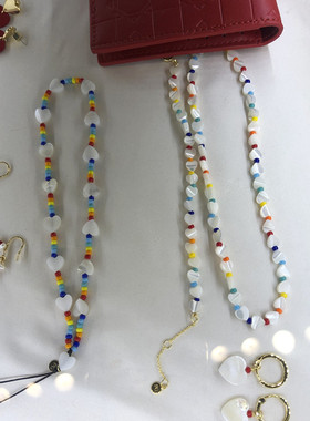 珠贝女小众设计感项链