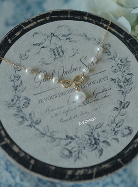 原创天然淡水珍珠手作风choker