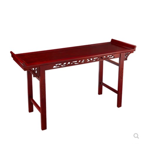 明清中式实木条几条案供桌雕刻靠墙桌婚庆桌奇石国学雕花玄关桌 - 图3