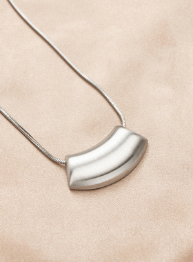 夸张几何方形磨砂时尚气质蛇骨链