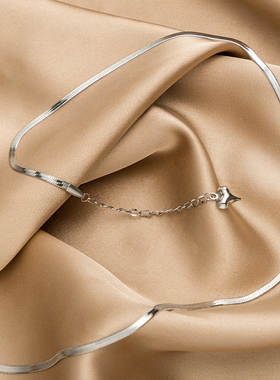 苏瑞瑞蛇骨项链钛钢ins冷淡风