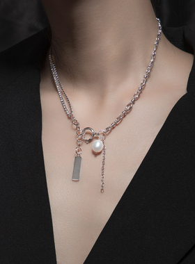 苏瑞高端双层拼接INS冷淡项链