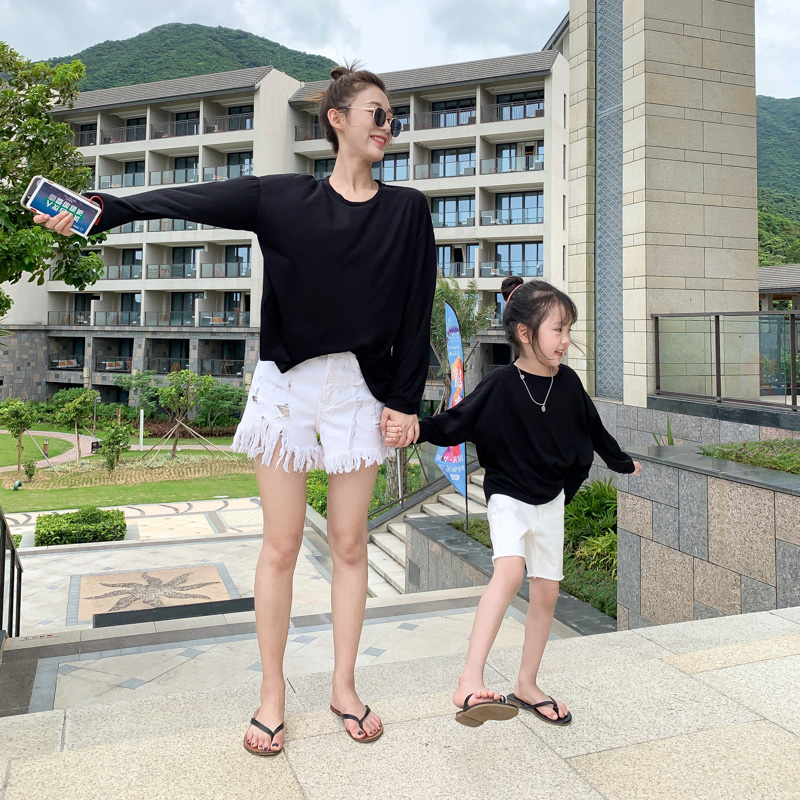 恤空调衫 亲子装女童防晒衫薄宝宝夏装打底衫洋气母女长袖 leobaby T 恤空调衫 亲子装女童防晒衫薄宝宝夏装打底衫洋气母女长袖 leobaby T