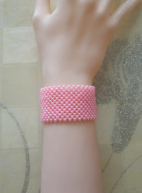 仿珍珠糖果色公主定做遮疤痕手链