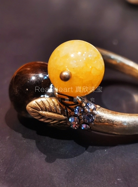 Real heart意大利风格925银针中古饰品经典戒指女小众
