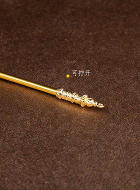 锌合金金色神像法器摆件