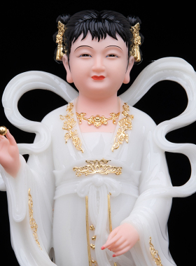 汉白玉金童玉女善财龙女童子