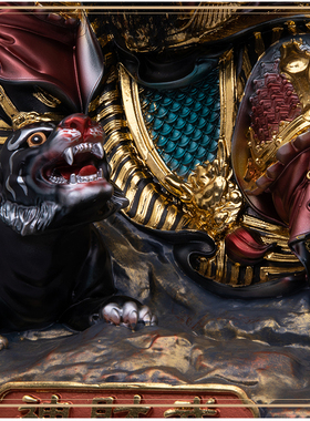 武财神赵公明神像赵玄坛赵朗中路财神赵元帅佛像树脂居家招财摆件