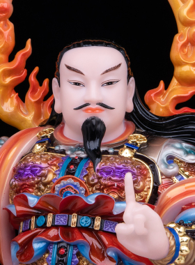 玄天上帝真武大帝汉白玉神像供奉