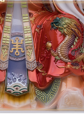 汉白玉道家祖师爷正一张天师张道陵龙椅坐椅天师像家用供奉摆件