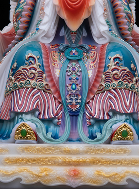汉白玉碧霞元君神像泰山娘娘东岳泰山老母奶奶供奉摆件