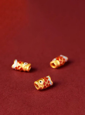 上岸好运锦鲤红绳手链手工编织手绳本命年礼物喜乐平安学生手饰