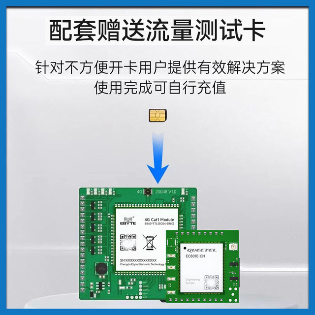 Ebyte 4GCAT1 module supports MQTT Beidou