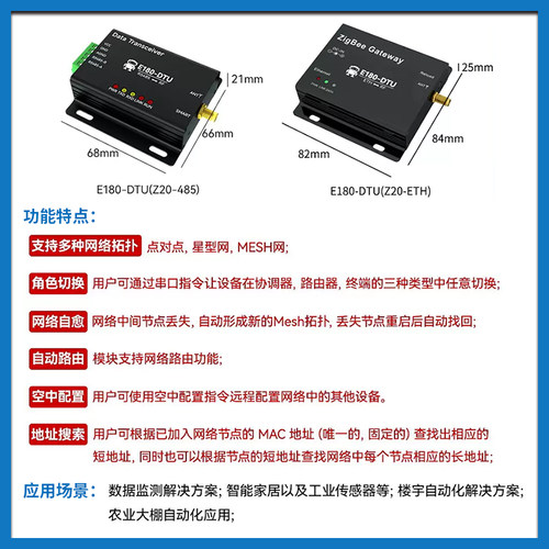 亿佰特ZigBee3.0模块转RS485无线透传工业级数传电台自组网远距离 - 图0