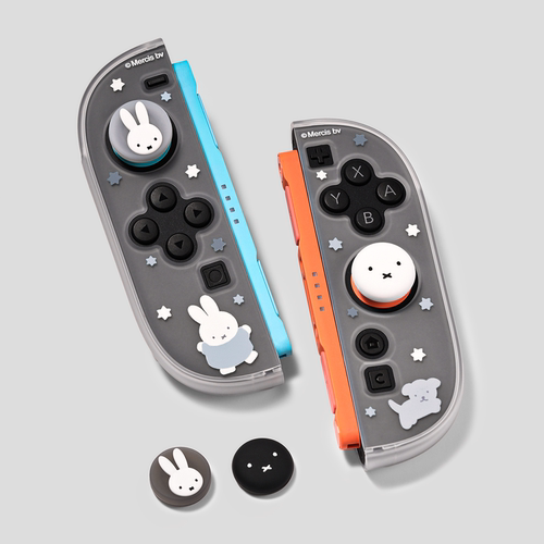 极想Switch2代摇杆帽ns2硅胶摇杆套卡通黑白游戏配件米菲兔联名款 - 图0