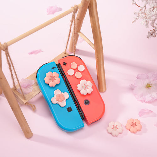 极想任天堂switch2摇杆帽oled按键贴ns2樱花手柄按键帽游戏机配件 - 图1
