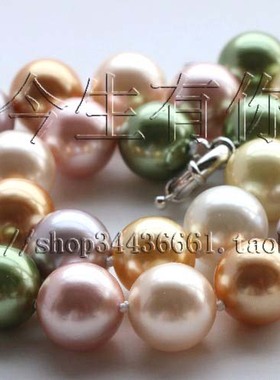 正圆贝珠配饰百搭款项链包邮