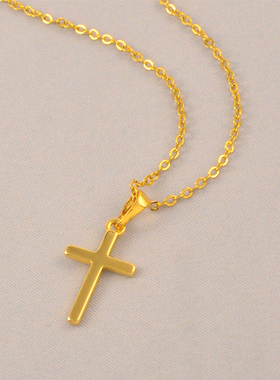 十字架迷你小吊坠送链子