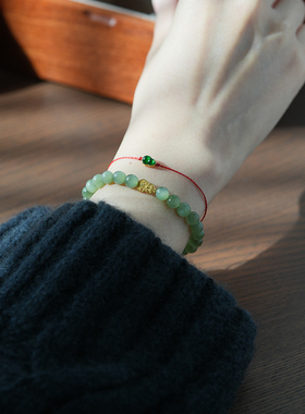 shannai原创和田玉碧玉葫芦手串