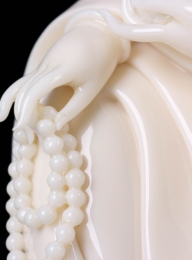 如意观音菩萨手工居家德化陶瓷