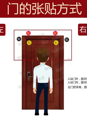 开门见马桶对灶台卫生间在正北化解西北角东对床卧室厕所专用贴画