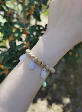 原创手工 紫翡翠小钱袋 沉香手串 手链