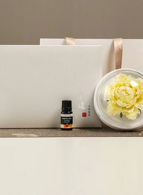 陶瓷瓷花手工制品家用家居摆件礼物专用伴手礼礼品高级感套装礼盒