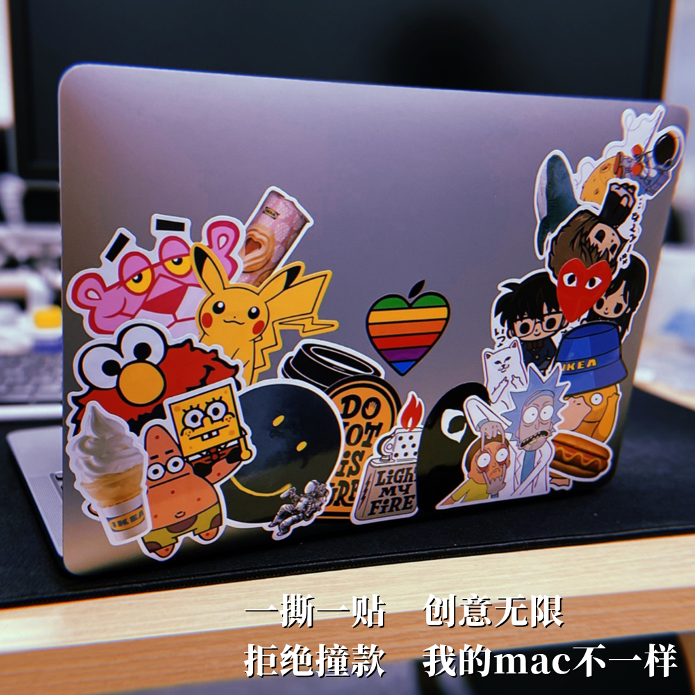 复古mac开发者大会笔记本电脑macbook ipad iphone贴纸贴画灰胶 - 图1