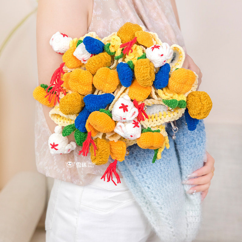雪球diy手工编织丁达尔铃铃映桂毯材料包毛线钩针沙发花束盖毯子,淘宝优惠券,粉丝福利购,淘宝优惠卷