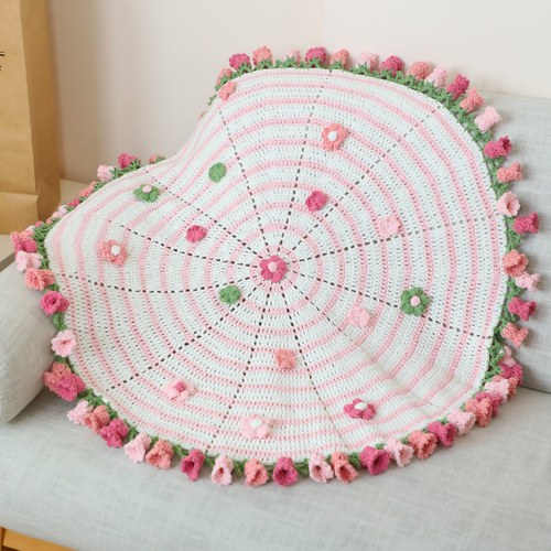 雪球铃兰5股花束毯子合集新疆长绒棉A类检测报告亲肤 - 图1