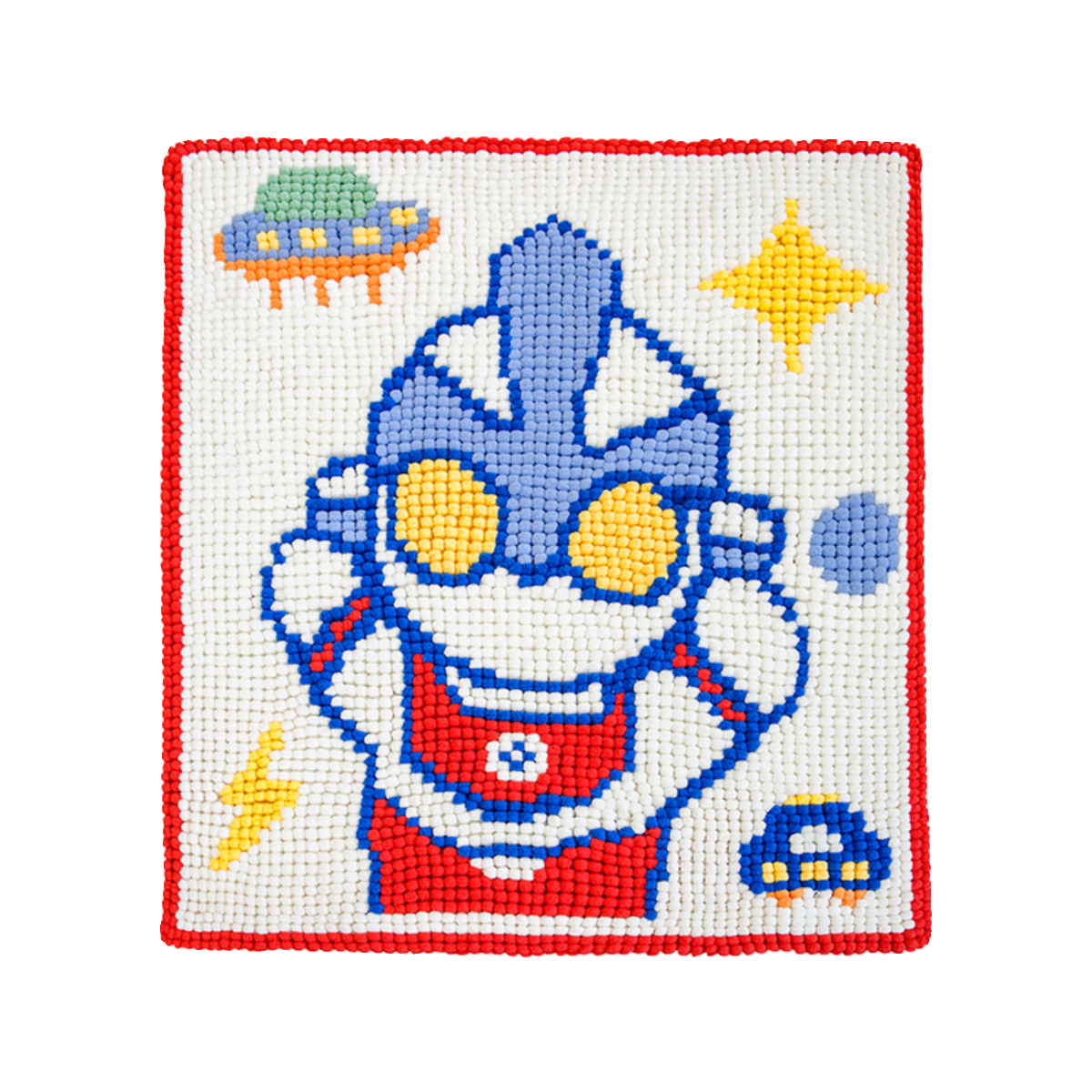 雪球粒diy手工编织凹凸曼盖毯材料包卡通儿童保暖毛线球球毯子织,淘宝优惠券,粉丝福利购,淘宝优惠卷