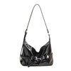 New casual Korean fashion shoulder bag, large capacity, stylish belt decorated crossbody bag, high-end all-match underarm bag