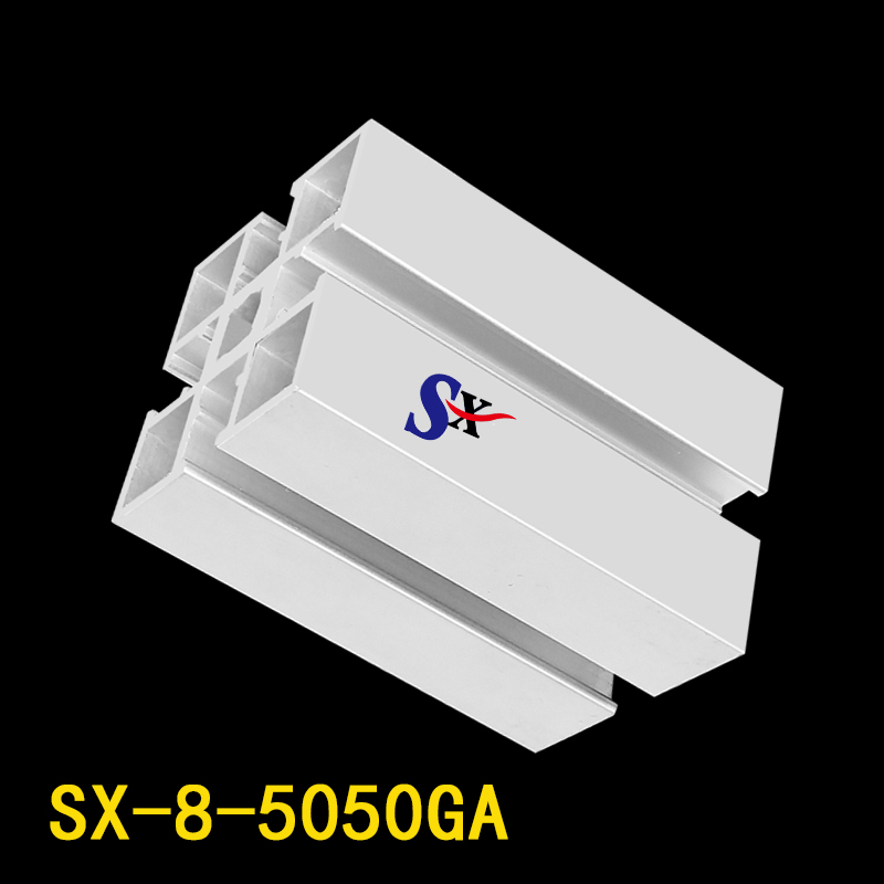 铝合金型材国标5050-8槽型材框架铝材车间设备工业铝型材-图1