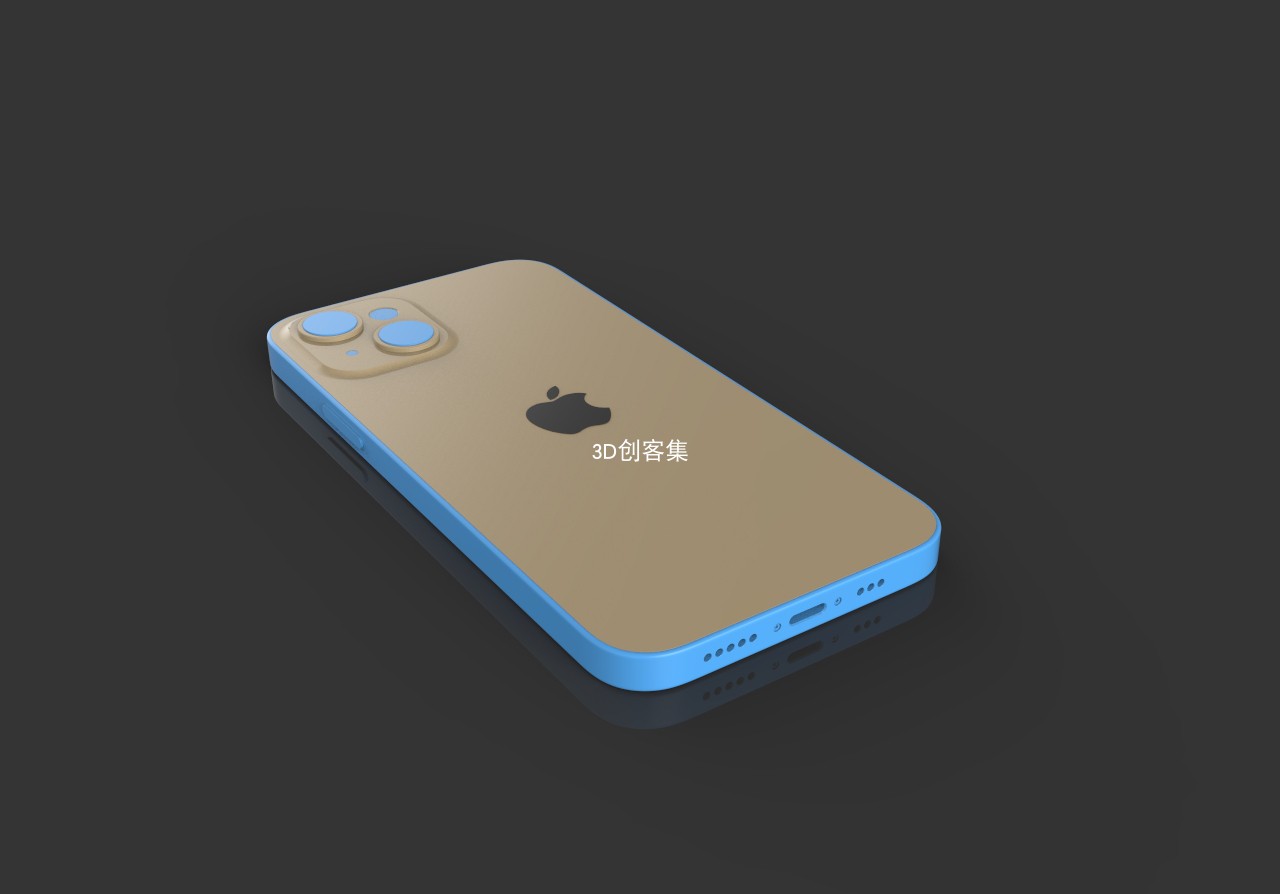 3D图/3D素材/3D数据(iphone13手机1：1外形数据) - 图1