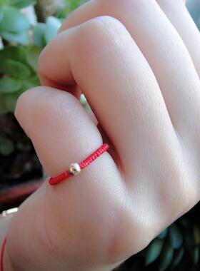 无痕九乘金刚结戒指指环14K金珠