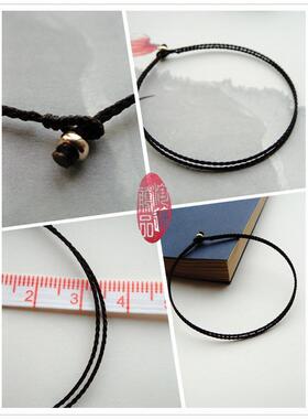 复原力订做款深咖色结红绳手链