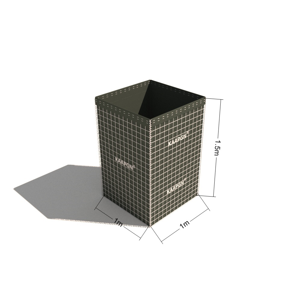 KAAPGN军事防爆笼锁扣沙袋防御堡垒防洪墙警戒掩体靶场射击围墙-图2