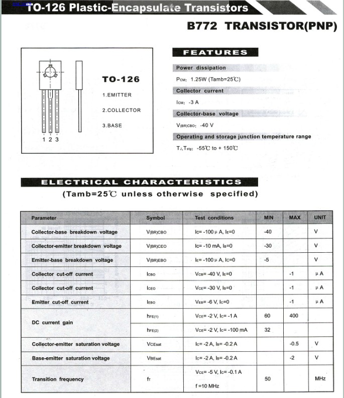 三极管 NEC B772单管IGBT焊机维修常用-图0