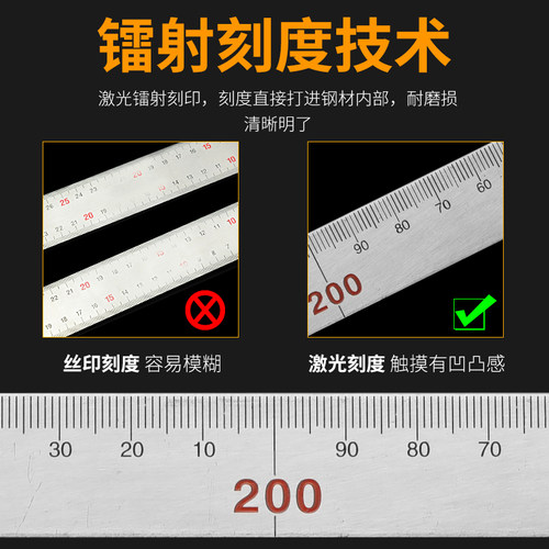 角尺90度不锈钢加厚300 500 600木工装修L型尺拐尺直角板尺加厚款 - 图2