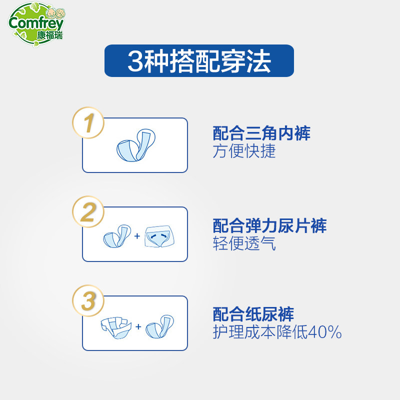 康福瑞成人中年老人失禁布*尿不湿 豪悦母婴成人用纸尿护理用品