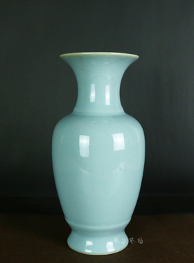 大国工匠朱文立2013年左右作品观音瓶汝瓷花瓶摆件花器