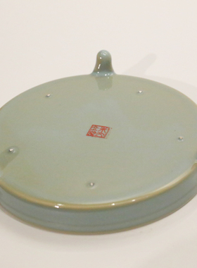国大师朱文立作品三足洗三足奁天青釉茶道壶盘笔洗摆件汝瓷二级