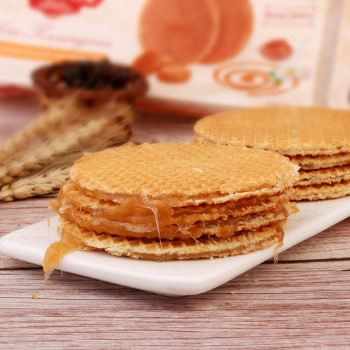 俄罗斯进口KDV夹心拉丝焦糖炼乳饼干儿童学生小孩早餐零食品290g - 图2