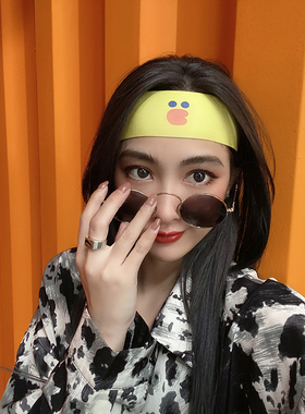 健身时尚男女导汗瑜伽透气宽发带